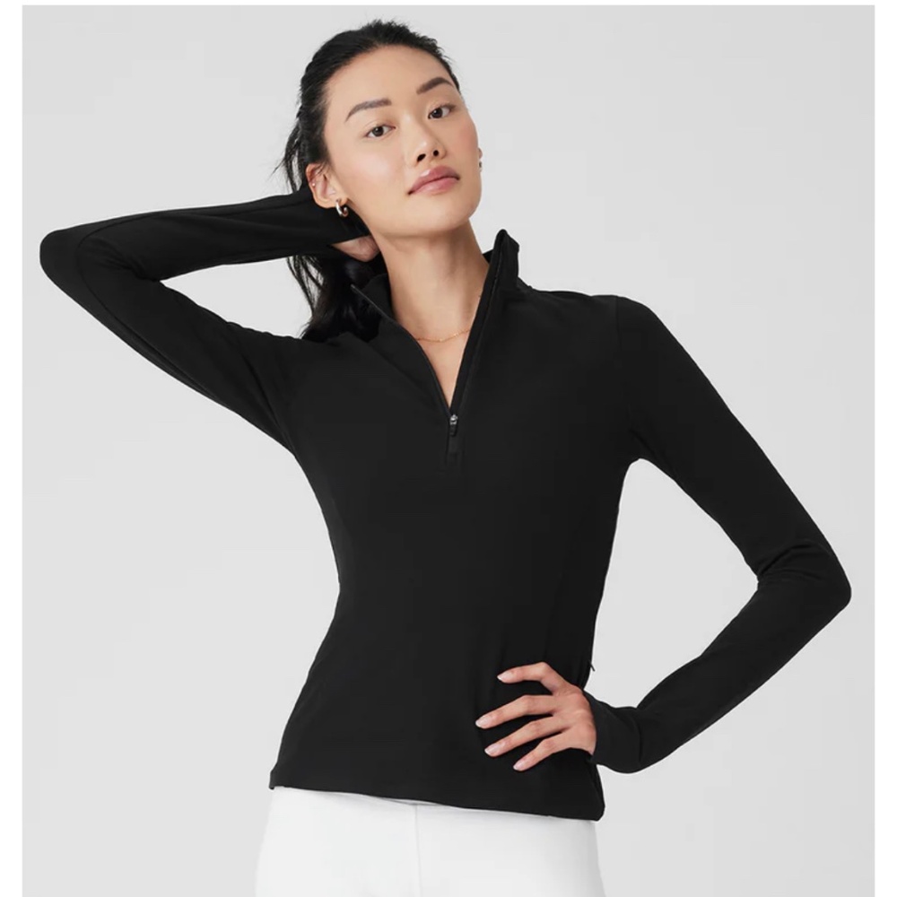 Alosoft 1/2 Zip Rapid Pullover Size xs black